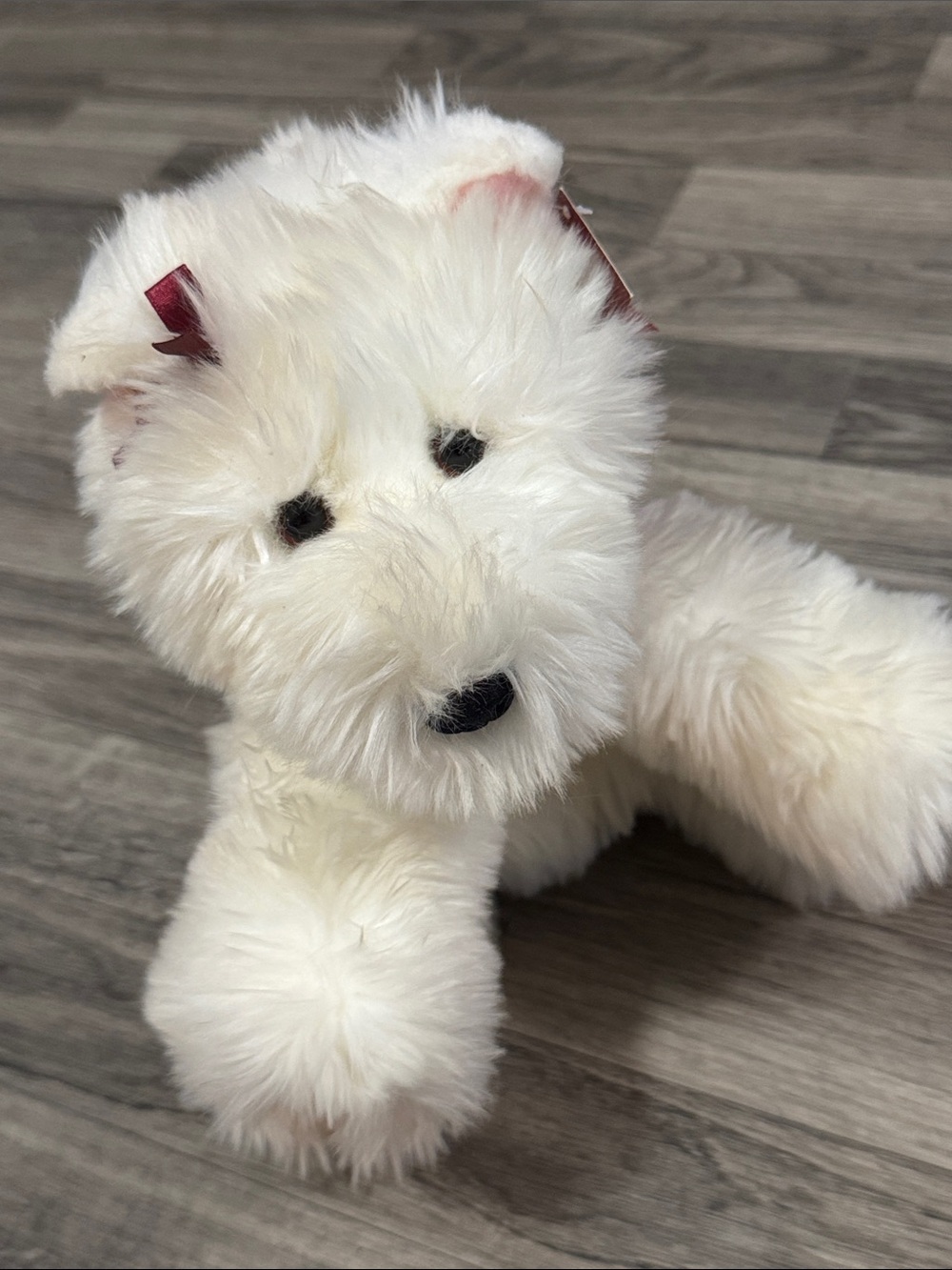 Vintage Victoria’s Secret 2001 Lola white plush dog stuffed animal with tags